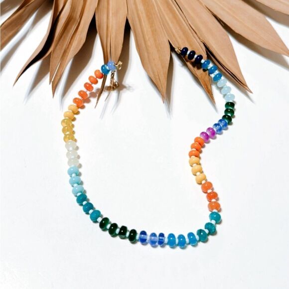 Boho rainbow necklace #1188 - Picture 2 of 6
